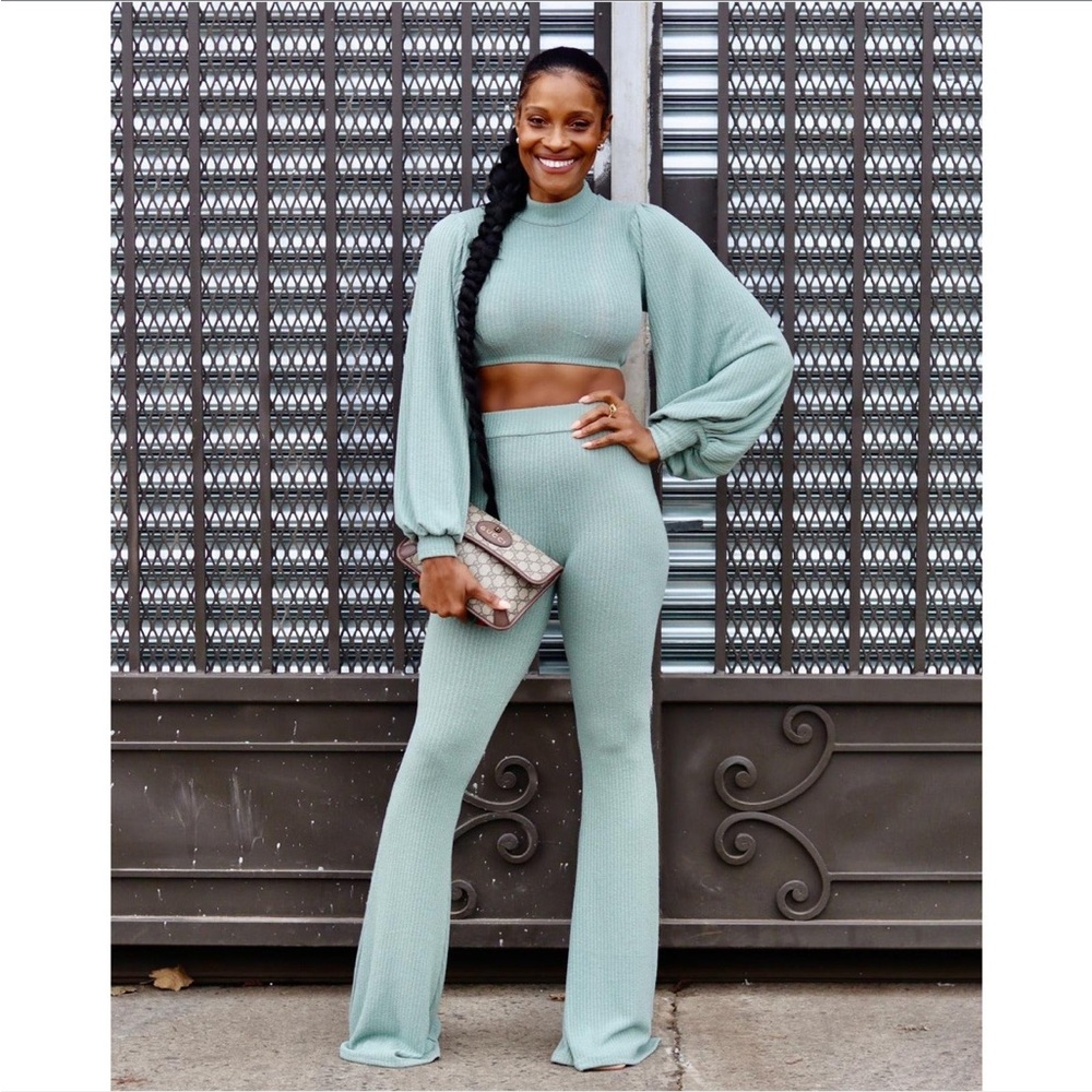 Mint Green Pants Set